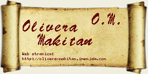 Olivera Makitan vizit kartica